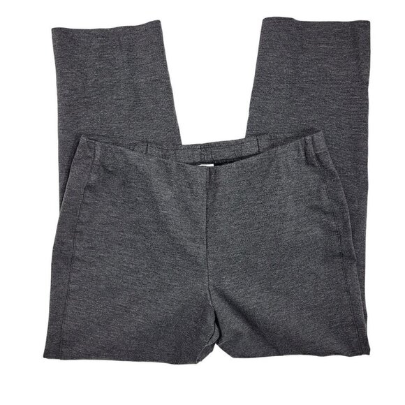J. Jill Women's Ponte Slim Leg Charcoal Grey Stretchy Pull On Pants Size M - Picture 1 of 11